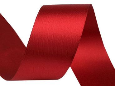Satinband 40 mm - Granatrot